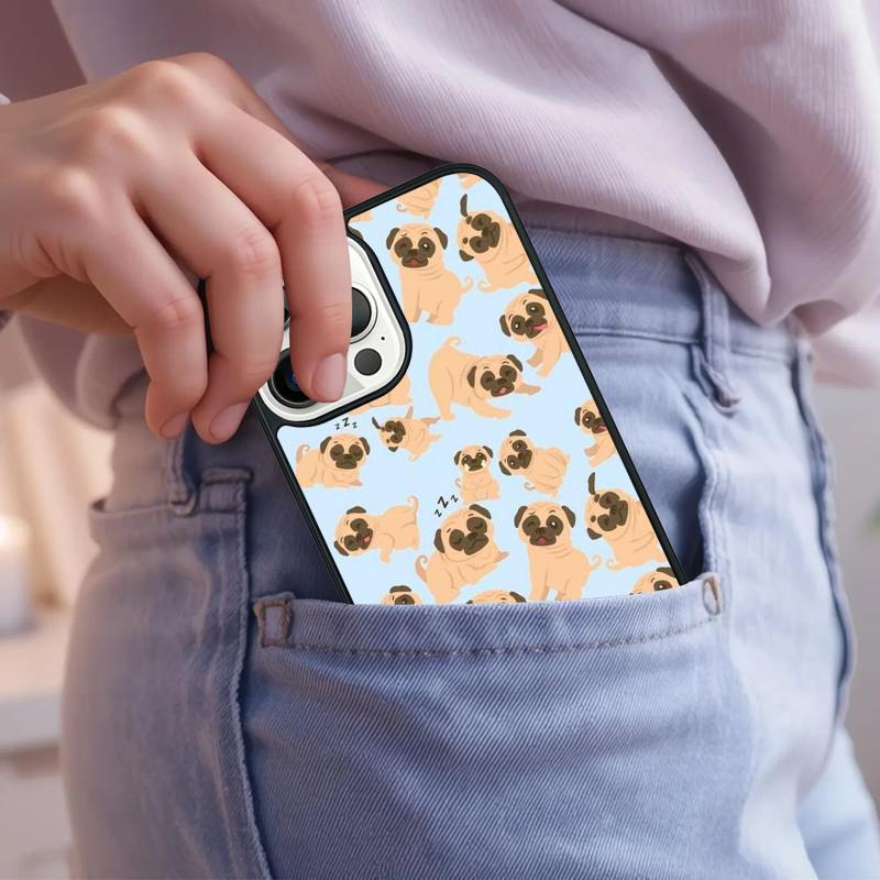 Süße Puggle Welpe Hund Handyhülle Für iPhone 17 Air 15 16e 14 13 Pro Max Coque 12 11 Pro Max PLUS Schutzhülle