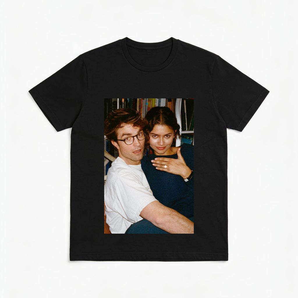 Nuovo Film Il Dramma Zendaya Robert Pattinson T-Shirt Unisex Girocollo Unisex 100% Cotone Manica Corta Y2k Oversize Popolare Maglietta