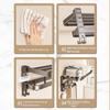 Punch-Free Bathroom Towel Rack and Shelf Kit