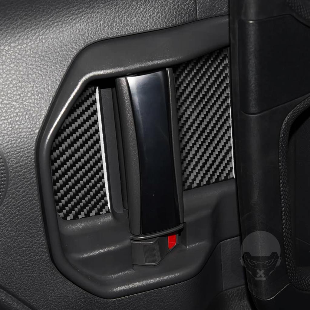 For Toyota Sienna 2021-2026 Carbon Fiber Inner Door Handle Switch Door Bowl Panel Cover Trim Car Accessories Decoration Sticker