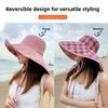 Fisherman Hat Women Summer Sun Protection With Large Brim For Outdoor Activities