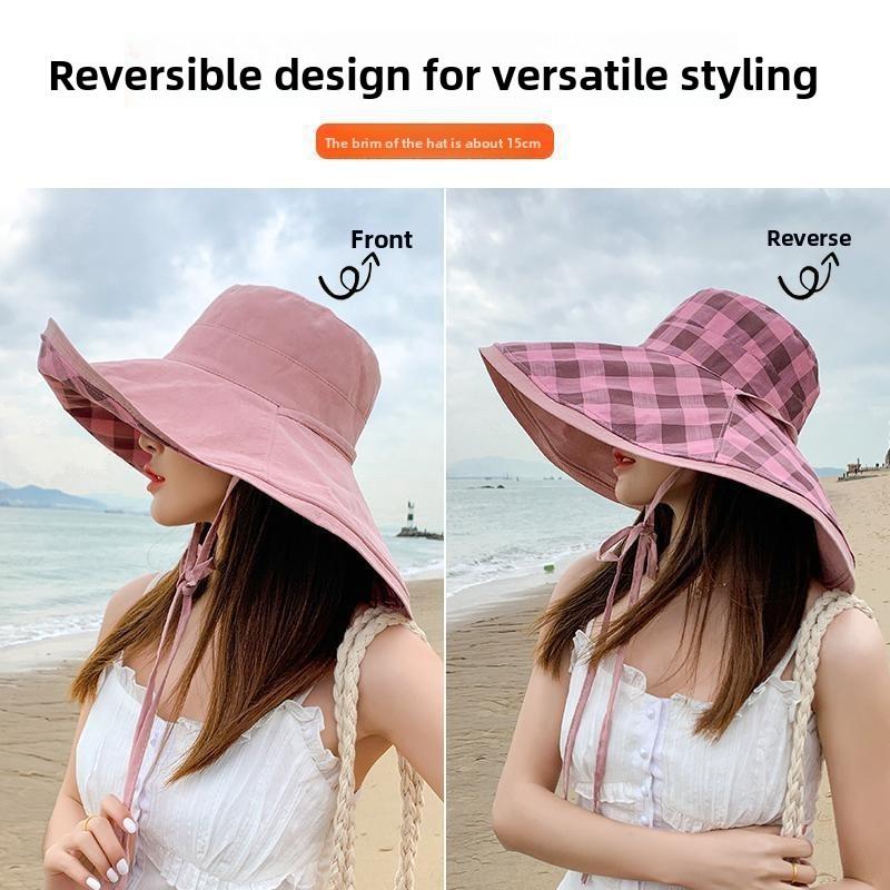 Fisherman Hat Women Summer Sun Protection With Large Brim For Outdoor Activities