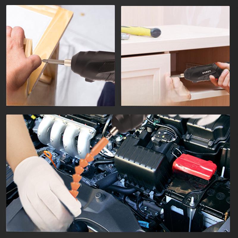 Rechargeable Mini Electric Screwdriver and Hand Drill Set for Home Use
