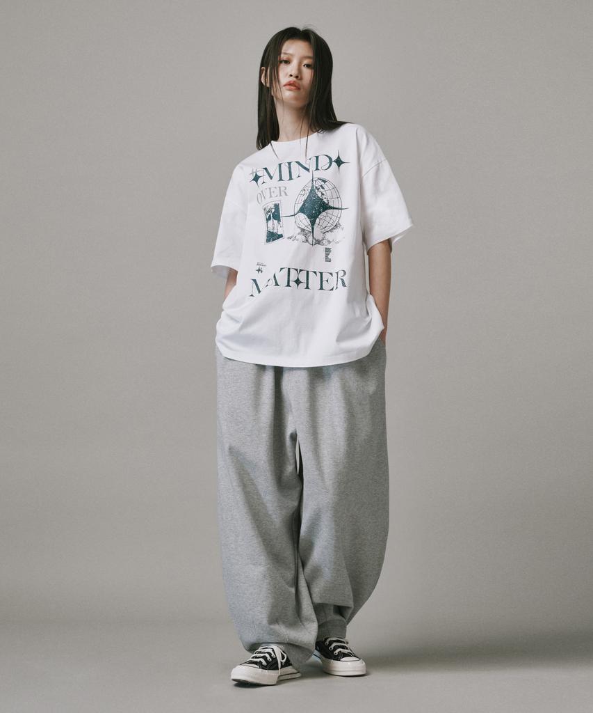 Beodeonteu Double Jersey Balloon Fit Sweatpants [Grey]