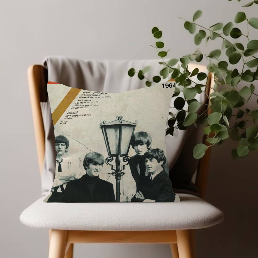 

Famous Rock Band The B-B-Beatles-es Cushion Cover Car Throw Pillow Case For Sofa Car Christmas Gift 30cmx30cm