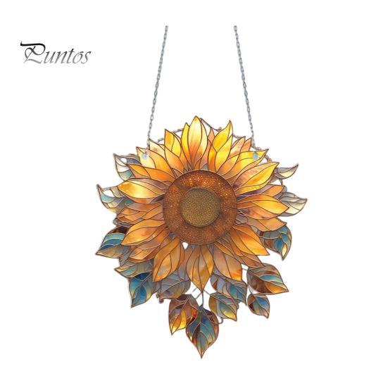 

Подвеска в виде подсолнуха/лотоса, акриловый цветок, подвесное украшение для окна, настенный декор, подвесной цветок для домашнего сада B