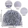 Women's breathable elastic chiffon hat with large flowers Solid color thin bottom cap  Islamic Head Wrap African Bandana Head