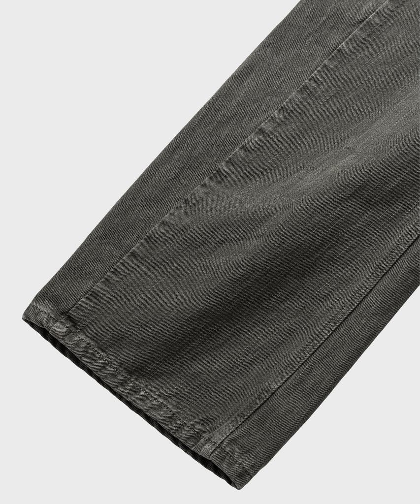 Non Blank Garment-Dyed Curved Denim Pants_Khaki