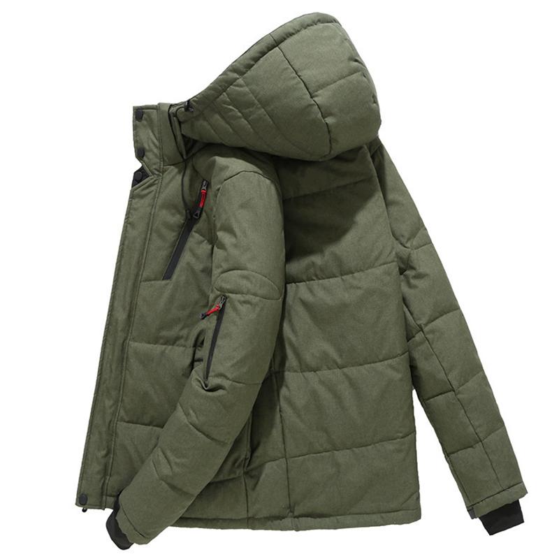 Pánská péřová bunda na podzim a zimu, krátká outdoorová bavlněná bunda, silná a teplá ležérní bunda