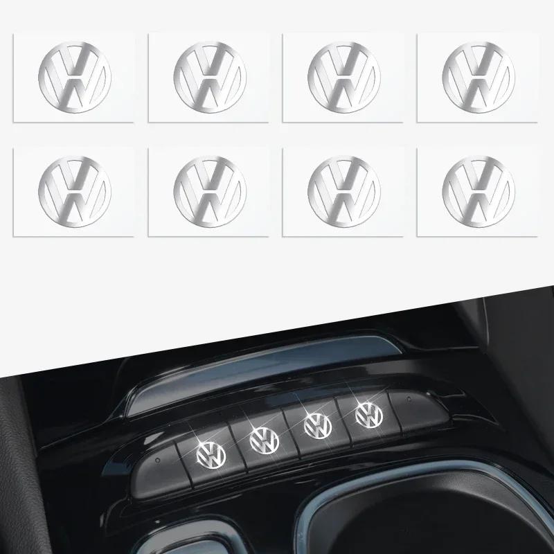 B6 VW Dla Volkswagena 2/5/10 szt. Metalowe Naklejki z Logo Samochodu Dekoracyjne Emblematy Dla Volkswagena GOLF 5 Tiguan Polo Golf 6 Golf 7 Jetta Mago