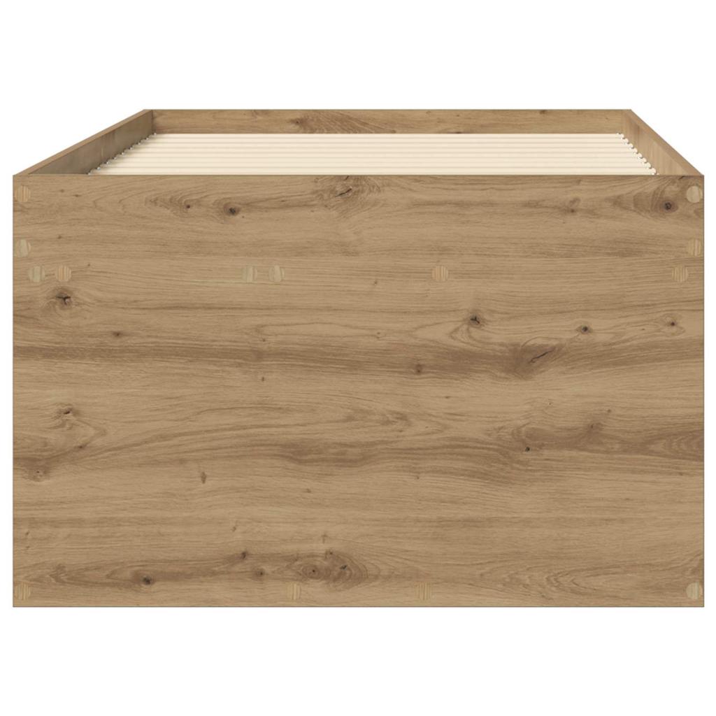Bed Frame with Storage Craft Oak 80 x 200 cm