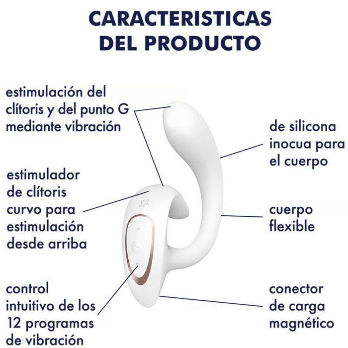 Vibromasseur - SATISFYER - G FOR GODDESS 1 - Double Stimulation - 12 Programmes - Étanche IPX7
