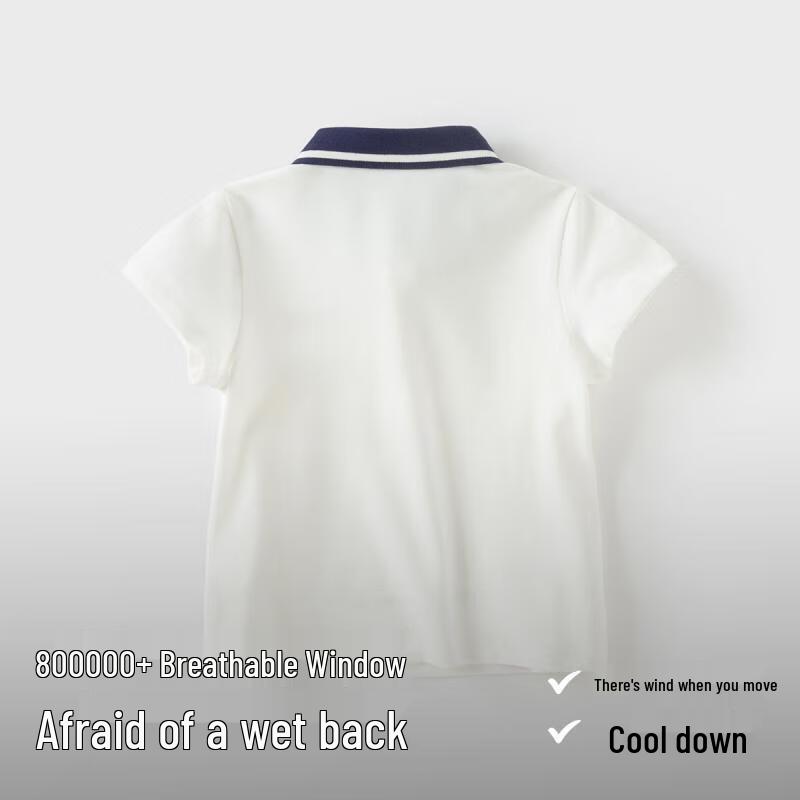 Мальчишеская футболка-поло с коротким рукавом 110cm