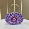 Pochette a Conchiglia con Strass Scintillanti e Catena per Eventi Serale