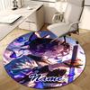 Personalized Demon Slayer Round Chair Office Rug - Perfect for Mat, Office Chair & More - Ideal Gift for Birthdays and Holidays