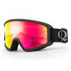 Qunature White Ski Goggles for Adults - Black