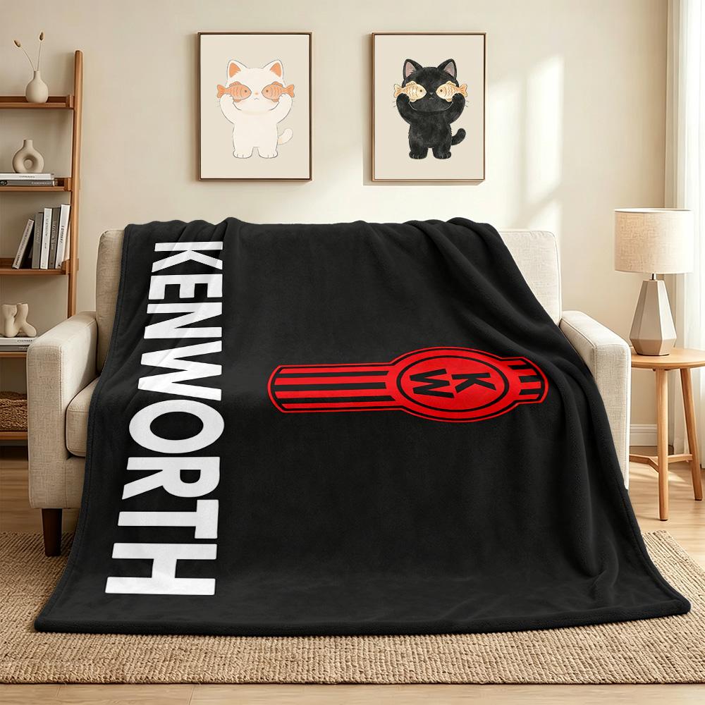 Kenworth Truck Flannel Blanket Throw Blanket Soft Warm Sofa Bed Camping Home Decor Unique Christmas Gift C926281