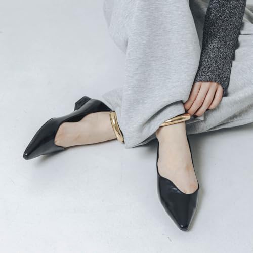 [Evol] Cushioned and Plush Wave Cut Flat Pumps