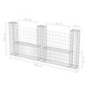 U Shaped Gabion Basket Steel 240 * 20 * 100 Cm