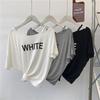 T-shirt Women Summer Printed Casual Large Size Loose Pullover Short-sleeved Yoga Tops