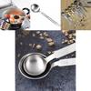 Hochwertiges 304 Edelstahl Messlöffel Set mit langem Griff zum Backen und Kochen