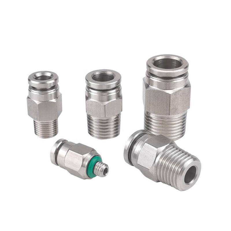 304 Stainless Steel Pneumatic Quick Connect Straight Fitting