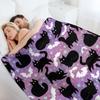 Pastel Halloween with Black Cats Throw Blanket Weighted Baby Luxury Brand Luxury Throw Blankets