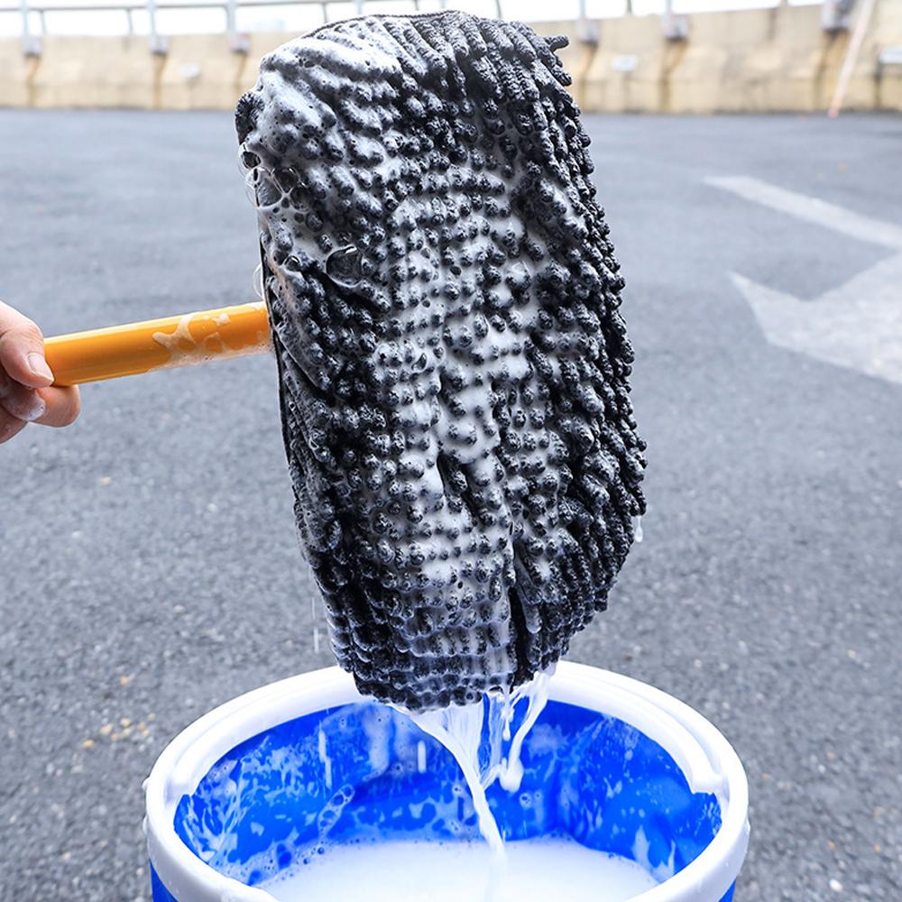 Perie de spălat mașina Mop de spălat curățare cu moale Accesorii de spălat mașina Fără zgârieturi pentru Mașină Camion SUV Pickup