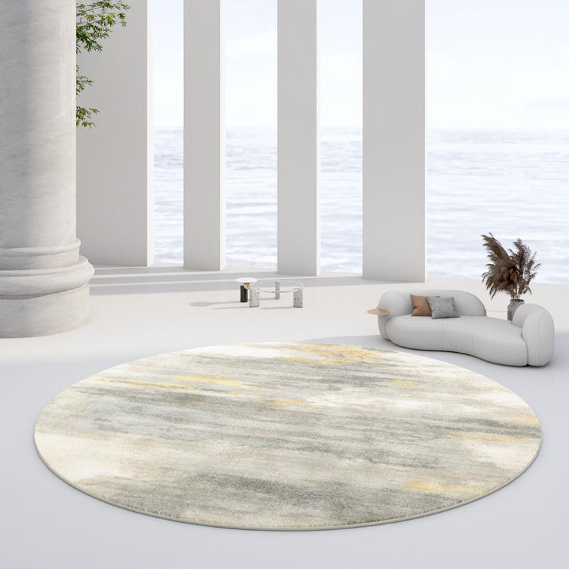 European Style Round Plush Rugs for Bedroom Decor Carpets for Living Room Soft Area Rug Home Thicken Carpet Fluffy Floor Mats