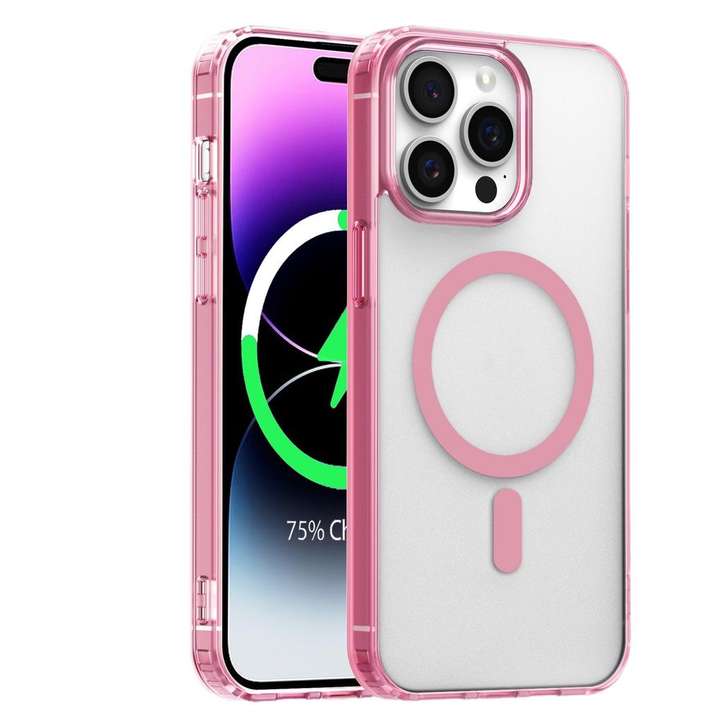 Applicable To IPhone15ProMax Mobile Phone Case Skin-sensitive Magnetic Suction Apple 14 Transparent 13 Acrylic Protective Case