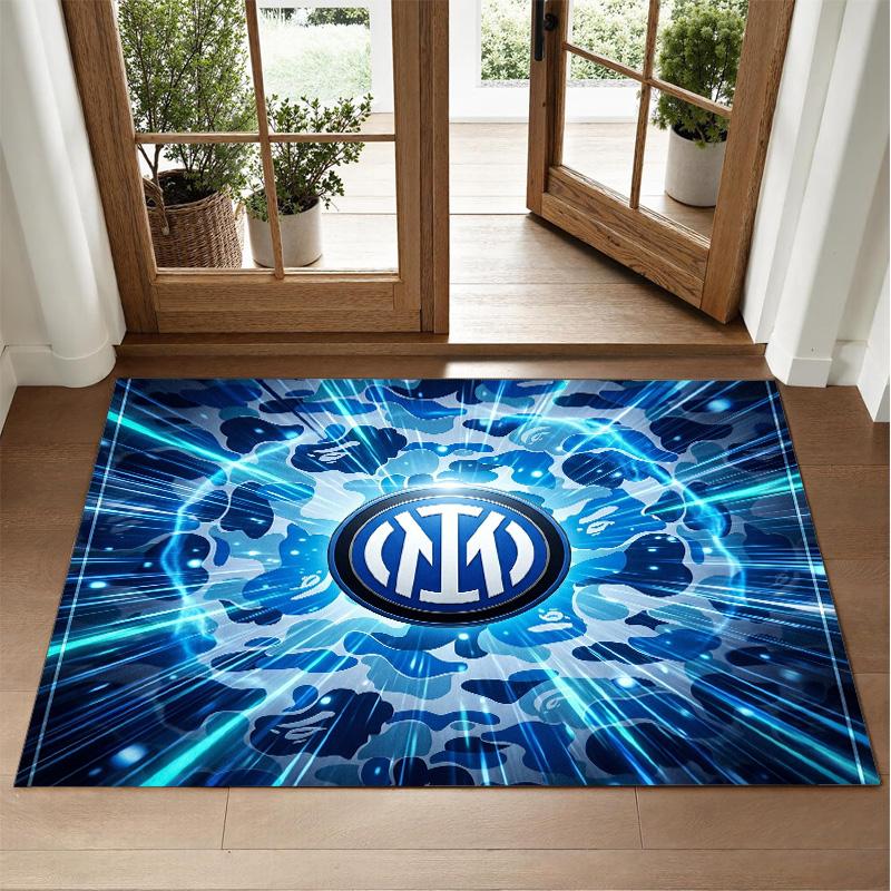 Borussia Dortmund Design Crystal Velvet Rug Soft Decorative Mat for Bedroom Entrance
