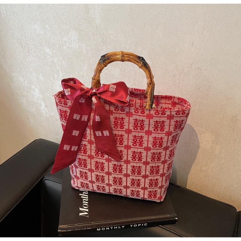 Wedding bag Large-capacity bag Women can usually use red envelopes to carry red wedding special women's bags Bridal bags