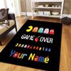 Pacman Custom Name Carpet Rug For Living Room Bedroom Home Sofa Decoration,Kids play Non-slip Floor Mat