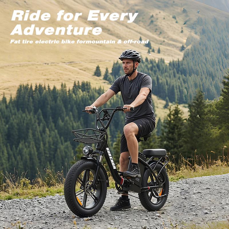 BURCHDA U8 1500W Fat Tire Electric Bike, 48V 31.5Ah Long Range Step-Thru E-Bike for City Commute & Off-Road