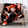 Haikyu Theme Printed Blanket - Perfect for Couch, Bed, Travel & Outdoor Use | Machine Washable, Cozy & Durable.