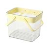 Dorm Shower Basket With Handle, Portable PET Bath Storage Bin for Shared Bath, Gym, and Daily Supply Carrying Use