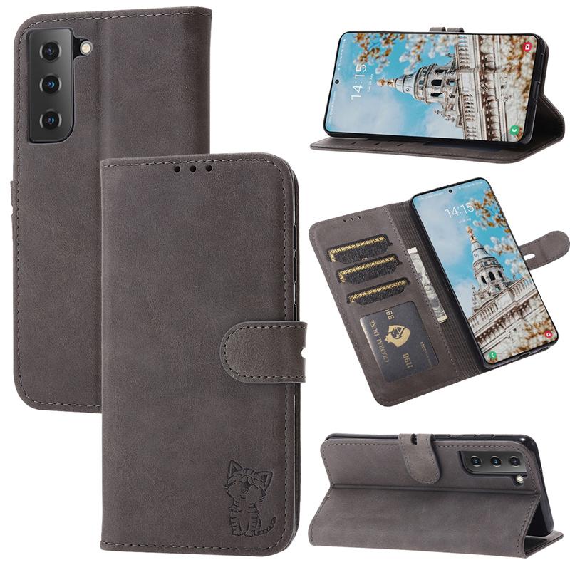 Cat Flip Leather Phone Case for Samsung Galaxy A54 A14 A23 A13 A53 A33 A73 A52 A72 A12 A32 A22 A82 A42 Card Wallet Cover