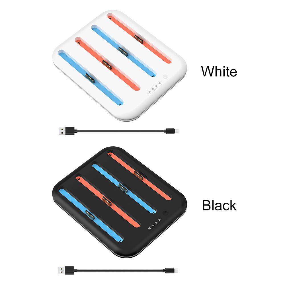 Controller Charger Dock for Nintendo Switch 2 Joycons Charging Stand Station for 4 Joy-Con with LED Indicator &Safety Protection