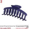 Dragon Bone Pearlescent Hair Claw - Large Matte Ponytail Clip for Women
