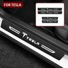 Carbon Fiber for Model 3 Y Model S X Roadster P85D P90D P100D Car Door Sill Protector Strips Trunk Anti-Scratch Stickers