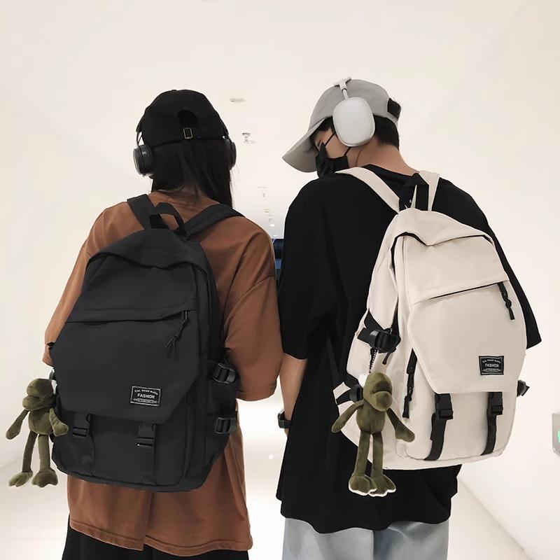 Schoolbag Backpack Men's Simple Versatile Large Capacity Computer Travel Backpack Female Junior High School Student High School Student School Bag