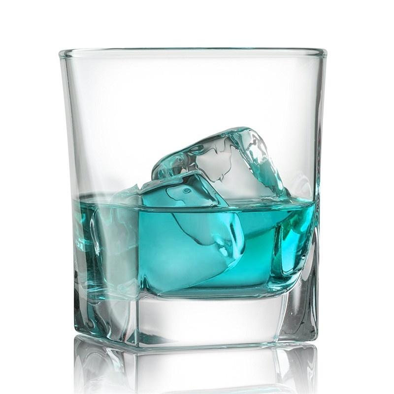 Double Old Fashioned Whiskey Glass 10 oz Heavy Base Rocks Barware Glasses for Scotch, Bourbon and Cocktail Drinks