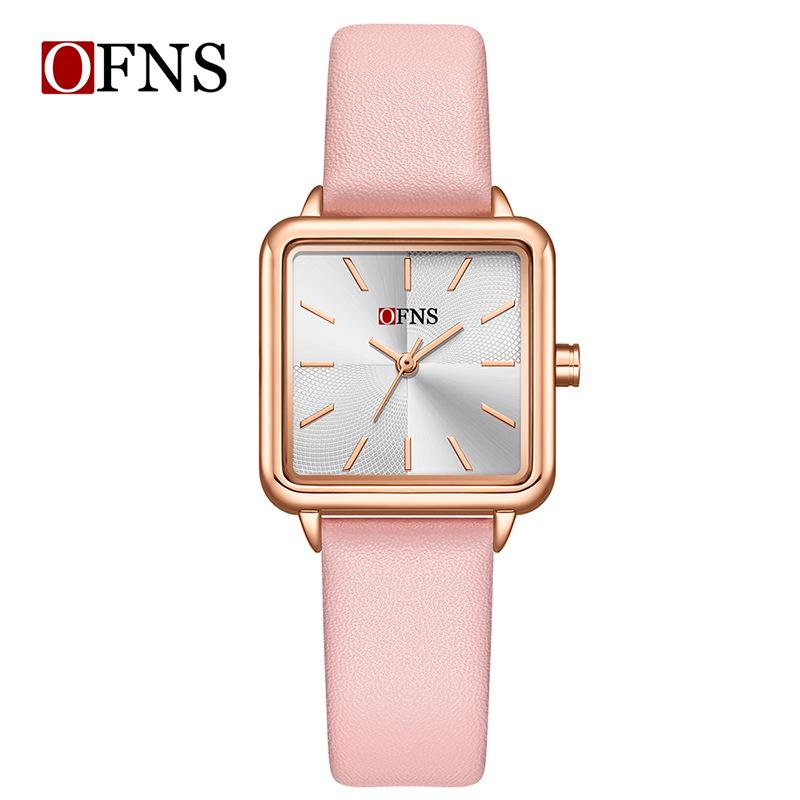 Women s Waterproof Versatile Square Casual Wristwatch - Trendy Quartz Ladies Commute Watch