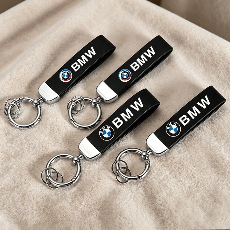 Car Emblem Leather Keychain Key Pendant For BMW F11 F10 E90 F40 E46 E60 E70 E39 E36 E87 X7 E92 E91 E28 X3 X5 Car Key Accessories rldf93