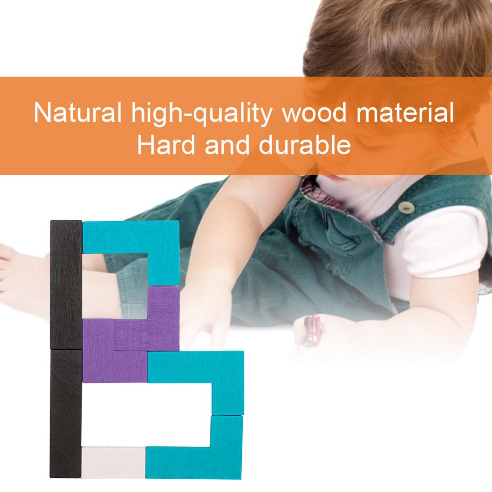 Holzblöcke Puzzle Desktop-Spiel Jigsaw Kinder Intelligenz Bausteine Spielzeug