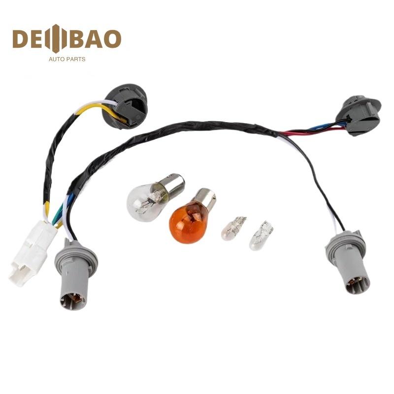 92450-3Q000 2PCS Car Taillight Lamp Socket & Wiring Harness For Hyundai Sonata Sedan GLS 2.0L 2.4L 2011-2014