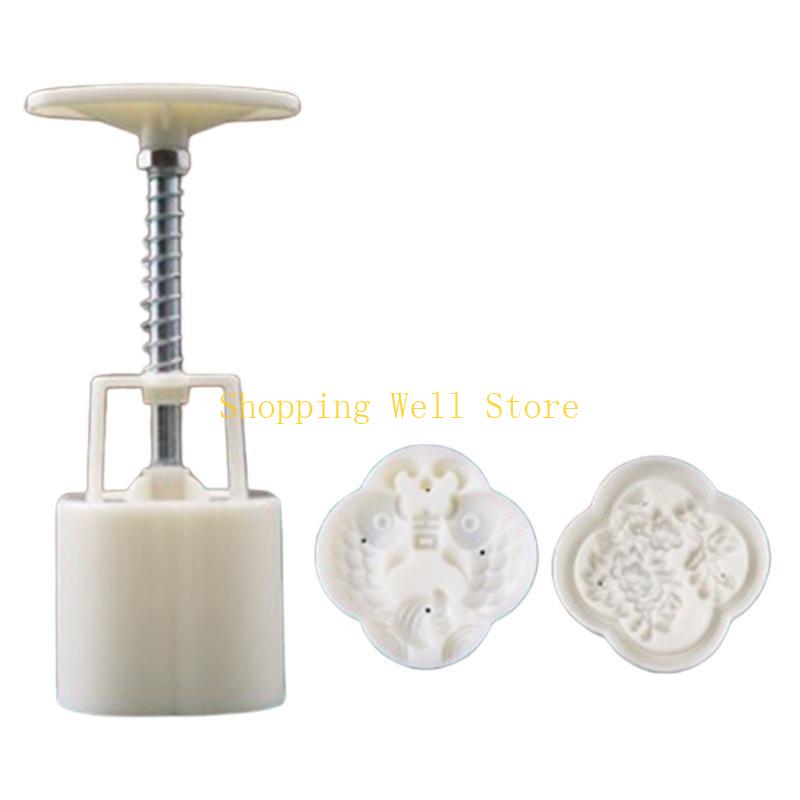 KX4B 50g Fish Mung Bean Cake Mould Plastic Mooncake Moulds Baking Accessories Mooncake Tools Perfect for Moon Festival