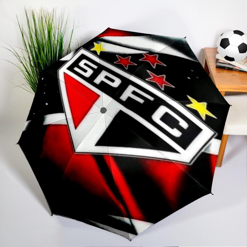 Spfc Team Crest Design Printed Automatic Umbrella, 8-Frame for Travel, camping, Casual Umbrella, Essential Gift for for family and friends