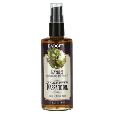 Aromatherapy Massage Oil, with Lavender, Bergamot & Balsam, 118 Ml (4 Fl Oz)