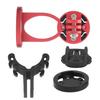 Bike Computer Stem Extension Bracket Aluminium Alloy with Flashlight Clip Bracket AdapterRed